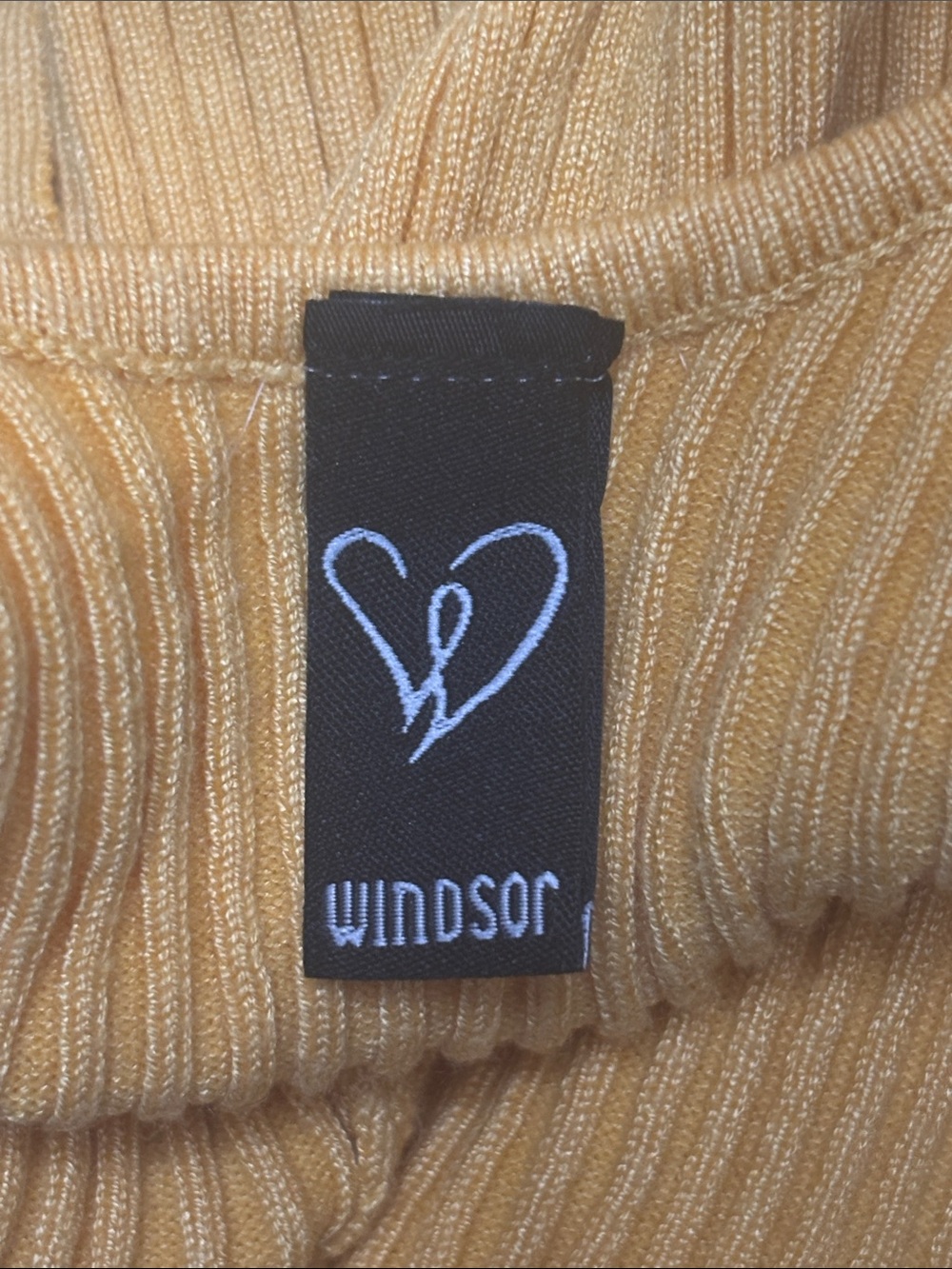 Windsor Yellow Ribbed Bodycon Mini Dress - Picture 4 of 5